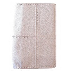 Classic Stitch Soft Business Card Holder - Grey