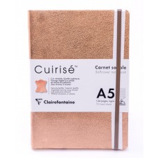 Cuirise Leather Soft Covered A5 Copper Notebook - Lined