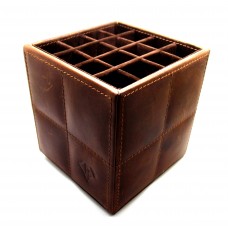 4x4 Pen Cube - Saddle Brown