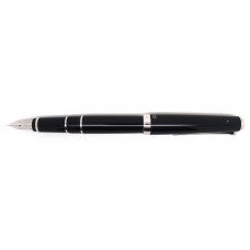 Falcon Black Metal Barrel Fountain Pen