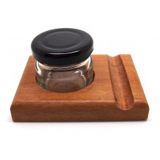 Inkwell - Single with Pen Rest - Wood
