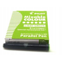 Pilot Parallel Cartridges, 6 Light Green