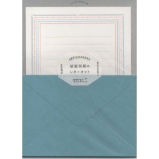 Letterpress Set Frame Blue