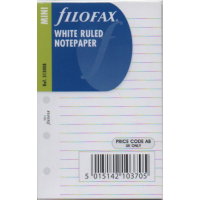 Mini White Ruled Notepaper Refill