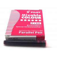 Pilot Parallel Cartridges, 6 Pink