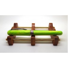 Double Pen Rest - Reclaimed Wood and Brass