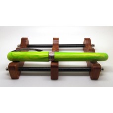Double Pen Rest - Reclaimed Wood and Carbon Fibre