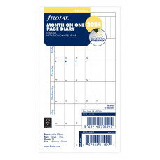 Personal Month to a Page with Notes Insert 2024