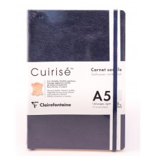 Cuirise Leather Soft Covered A5 Petrol Notebook - Lined