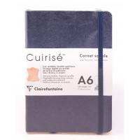 Cuirise Leather Soft Covered A6 Petrol Notebook - Blank