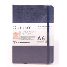 Cuirise Leather Soft Covered A6 Petrol Notebook - Blank