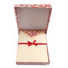 Red Florentine Letter Set - Box