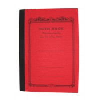 A6 Red lined notebook