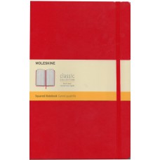 Classic Pocket Red Grid Notebook