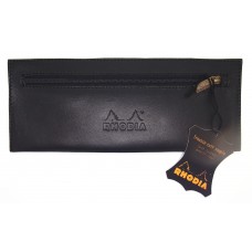 Rhodia Leather Pen Case - Black