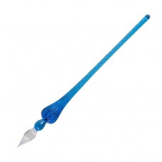 Round Glass Pen - Blue