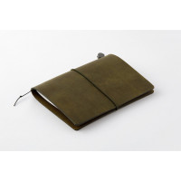 Traveler's Passport Cover Leather - Olive