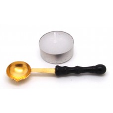 Basic sealing wax spoon with tealight