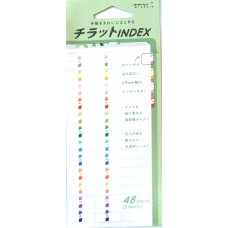 Chiratto Index Tabs - Coloured and Numbered