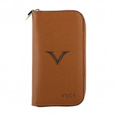 Visconti 3 Pen and Card Case - Cognac