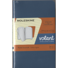 Volant XS Ruled Journals Set of 2, Blue and Yellow