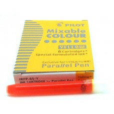 Pilot Parallel Cartridges, 6 Yellow